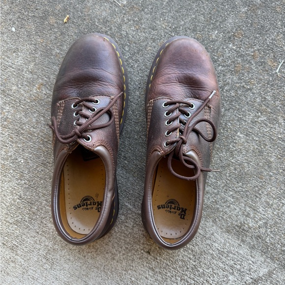 Dr. Martens Dark Brown Leather Oxfords - Picture 7 of 8